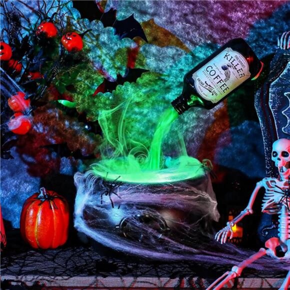 Halloween Decorations Indoor, Magic Floating Potion Bottles with Mist Maker - Picture 4 of 7